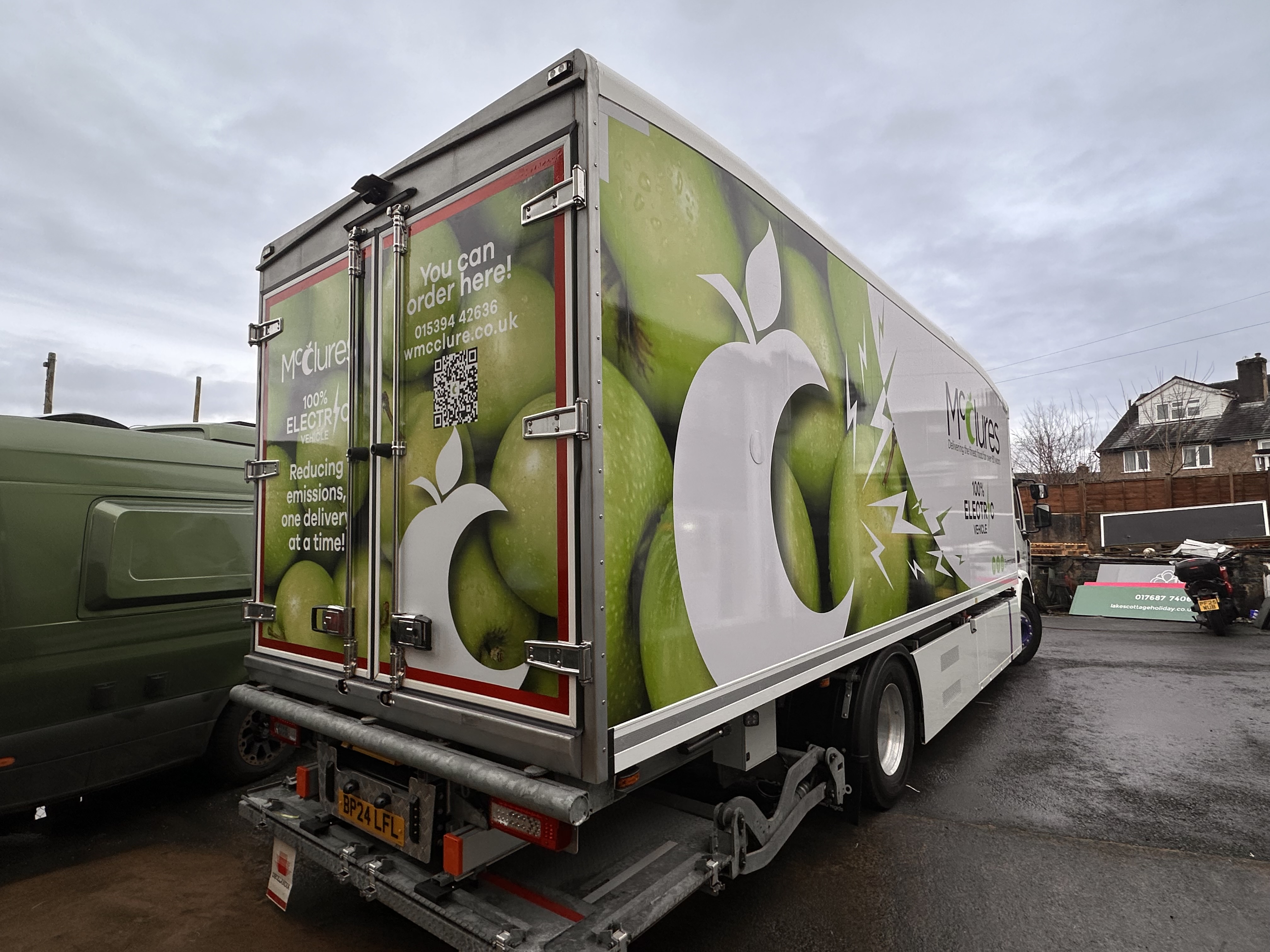 Graphics on a lorry